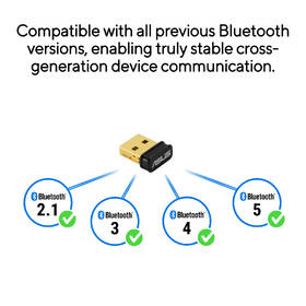 Bluetooth Asus USB-BT600, BT 6.0 černý/zlatý

 obrázek produktu 4 z 6