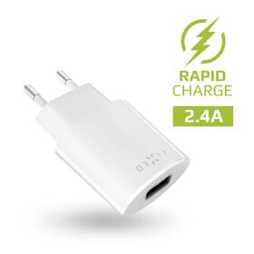 Nabíječka do sítě FIXED 1x USB, 2,4A + USB-C kabel bílá

 obrázek produktu 1 z 5