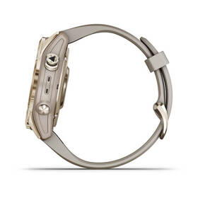 Chytré hodinky Garmin fenix 7S Sapphire Solar - Titan Cream Gold/Sand Silicone Band 

 obrázek produktu 8 z 10