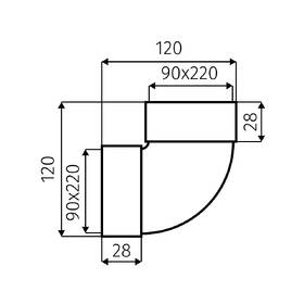 Odtahové potrubí Faber pro 220x90 vertik. bílé

 obrázek produktu 2 z 2