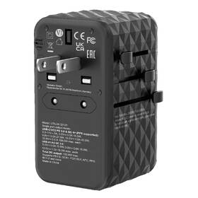 Cestovní adaptér Verbatim UTA-06 GaN III, 2x USB-C PD 100W & QC 4+, 2x USB-A QC 3.0 černý

 obrázek produktu 7 z 11