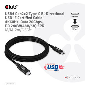 Kabel Club3D USB-C, 2m černý

 obrázek produktu 3 z 3