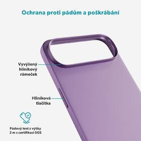 Kryt na mobil Epico Silicone Pro Mag+ na Apple iPhone Air fialový

 obrázek produktu 4 z 5
