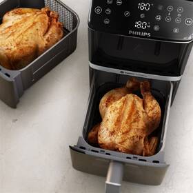 Fritéza horkovzdušná Philips Airfryer Dual Basket 4000 series 10 l, NA461/00 černá

 obrázek produktu 8 z 11