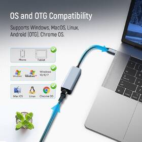 Wi-Fi adaptér ColorWay USB-C nebo USB-A na RJ45, 18cm šedá

 obrázek produktu 6 z 8