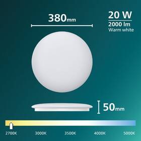 Stropní svítidlo Philips CL200 EC RD 20W 27K SP HV 06 bílé

 obrázek produktu 1 z 3