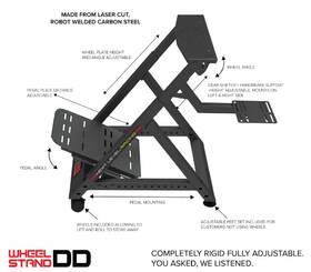 Stojan pro volant Next Level Racing na volant, pedály, brzdu a řazení 

 obrázek produktu 3 z 8