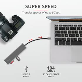 USB Hub Trust Halyx Fast USB-C 

 obrázek produktu 8 z 11