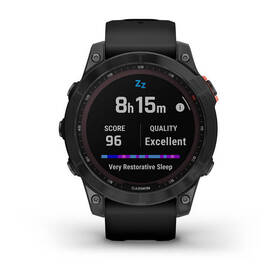 Chytré hodinky Garmin fenix 7 Solar - Gray/Black Silicone Band 

 obrázek produktu 5 z 10