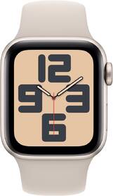 Chytré hodinky Apple GPS 40mm pouzdro z hvězdně bílého hliníku - hvězdně bílý sportovní řemínek - S/M 

 obrázek produktu 1 z 7