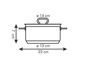 Kastrol s poklicí Tescoma 14 cm, 1,0 l nerez

 obrázek produktu 1 z 1