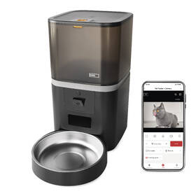 Chytré krmítko EMOS GoSmart Pet Care s kamerou, 6 l, Wi-Fi černé

 obrázek produktu 15 z 18