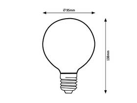 Žárovka LED Rabalux Filament E27, 4W, 2 200 K 

 obrázek produktu 2 z 2
