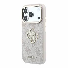 Kryt na mobil Guess PU 4G Strass Metal Logo na Apple iPhone 18 Pro růžový

 obrázek produktu 4 z 6