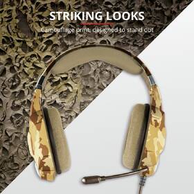 Headset Trust GXT 322D Carus - desert camo 

 obrázek produktu 8 z 10