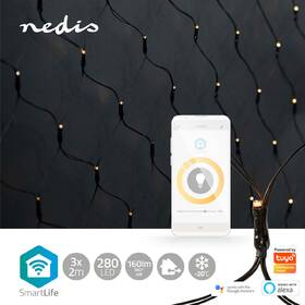 Vánoční osvětlení Nedis SmartLife LED, Wi-Fi, Teplá bílá, 280 LED, 3 x 2 m, Android / IOS 

 obrázek produktu 1 z 7