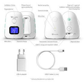 Dětská elektronická chůva TrueLife NannyTone VM3 

 obrázek produktu 4 z 11
