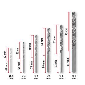Sada vrtáků Einhell HSS-G (6 ks), 49205506 

 obrázek produktu 2 z 4