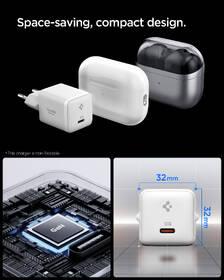 Nabíječka do sítě Spigen Essential 30W 1xUSB-C bílá

 obrázek produktu 4 z 7