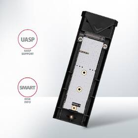Externí rámeček Axagon Silver Arrow box, USB-C 10 Gbps - M.2 NVMe SSD stříbrný

 obrázek produktu 2 z 9