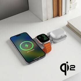 Bezdrátová nabíječka Cubenest EQ310 3v1 Qi2 s MagSafe (EQ310WT) bílá

 obrázek produktu 6 z 10