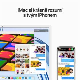 Počítač All In One Apple iMac 24" M3 8-CPU 10-GPU, 256GB - Silver CZ 

 obrázek produktu 6 z 8