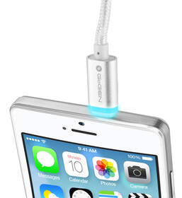 Kabel GoGEN USB/Lightning, 1m, oplétáný stříbrný

 obrázek produktu 3 z 6