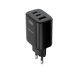 Nabíječka do sítě Swissten EDGE GaN 2x USB-C PD 65W/1x USB-A 18W QC černá

 obrázek produktu 2 z 5