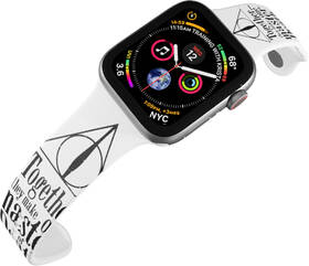 Řemínek Harry Potter na Apple Watch 42/44/45/49 mm - motiv Relikvie smrti 2, bílý 

 obrázek produktu 3 z 3