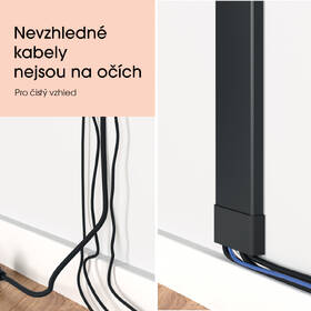 Lišta Vogel’s SIGNATURE TVA 7000 na 6 kabelů černá barva
