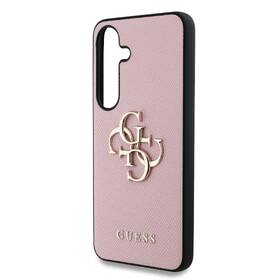 Kryt na mobil Guess PU Grained 4G Metal Logo na Samsung Galaxy S25 růžový

 obrázek produktu 4 z 6