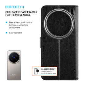 Pouzdro na mobil flipové FIXED Opus na vivo X200 Pro černé

 obrázek produktu 2 z 7