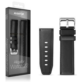 Řemínek Aligator 22AW0006, kožený 22mm černý

 obrázek produktu 1 z 2