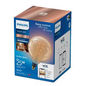 Chytrá žárovka Philips Smart LED 6W, E27, jantarové sklo, Tunable White 

 obrázek produktu 3 z 3