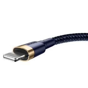 Kabel Baseus Cafule USB/Lightning, 2,4A, 1m modrý/zlatý

 obrázek produktu 3 z 4