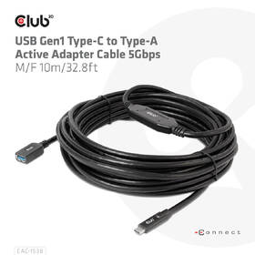 Kabel Club3D USB-C/USB-A, 10m černý

 obrázek produktu 4 z 4