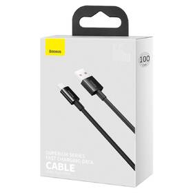 Kabel Baseus Superior USB/USB-C, 6A, 66W, 1m černý

 obrázek produktu 5 z 5