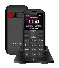 Mobilní telefon Aligator A720 4G Senior černá barva
