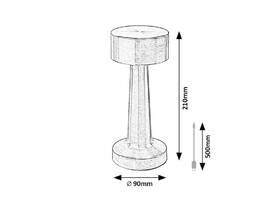 Stolní LED lampička Rabalux Senan 74207 zlaté

 obrázek produktu 8 z 8