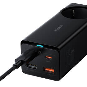 Nabíječka do sítě Baseus GaN3 Pro, 2x USB-C, 2x USB-A + AC 65W černá

 obrázek produktu 5 z 16