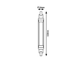 Žárovka LED Rabalux R7S, 8W, 2 700 K 

 obrázek produktu 2 z 2