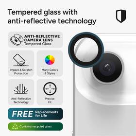 Ochranné sklo čočky fotoaparátu ZAGG InvisibleShield Premium GL (CameraRing) na Apple iPhone Air modré

 obrázek produktu 5 z 11
