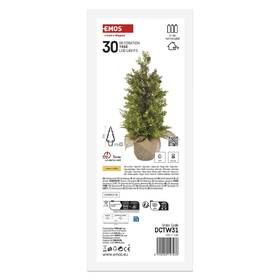 LED dekorace EMOS svítící stromek, 50 cm, 30LED, venkovní i vnitřní, teplá bílá, časovač 

 obrázek produktu 3 z 8