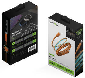 Kabel Energea Helix 60 magnetický USB-C na USB-C (60 W) oranžový

 obrázek produktu 1 z 1