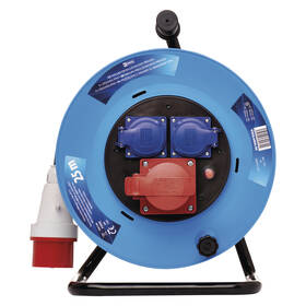 Kabel prodlužovací na bubnu EMOS 1x 400, 2x 230 V, 25m černá barva
