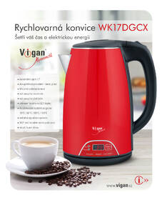 Rychlovarná konvice Vigan WK17DGCX červená

 obrázek produktu 3 z 8