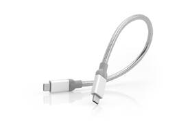 Kabel Verbatim USB-C/USB-C, 0,3 m stříbrný

 obrázek produktu 2 z 5