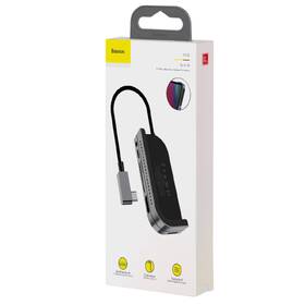 USB Hub Baseus USB-C/USB, HDMI, SD, micro SD, USB-C PD, 3,5mm jack šedý

 obrázek produktu 10 z 10