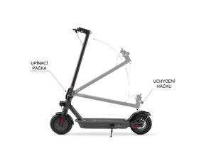 Elektrická koloběžka GoGEN VOYAGER PRO S701B, černá, APP 
