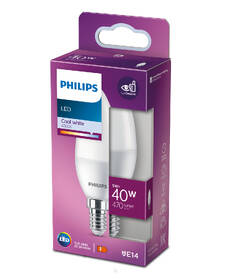 Žárovka LED Philips svíčka, 5W, E14, studená bílá 

 obrázek produktu 2 z 2